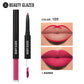 Beauty Glazed 2 In 1 Matte Lipliner Long-Lasting Lipstick Waterproof High Pigment Matte Lip Makeup