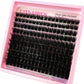 10Row 40D-200D 5D Fluffy Thick Lashes Clusters 10-18mmMix Wispy Individual Lashes Extensions Clusters DIY Makeup False Eyelashes