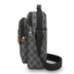 Mens Crossbody Bag With Multi Layer Design For Travel And Daily Commute Water Resistant Oxford Material