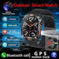 New Military GPS Smart Watch Men Flashlight Compass Waterproof 600mAh Battery Outdoor Sport Tracker Bluetooth Call Smartwatch