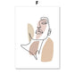Amour Line Art Canvas Print