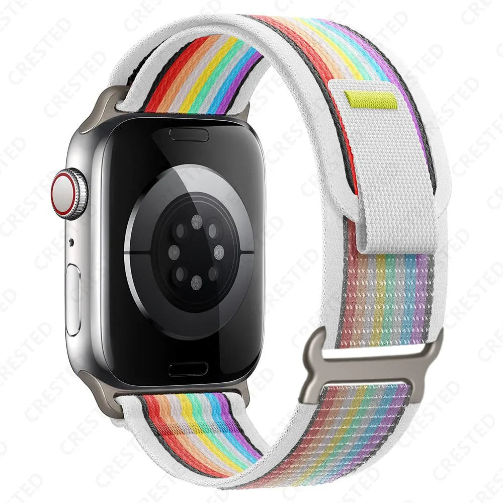 Apple Watch Two-Tone Nylon Trail Loop Band with Pull Tab