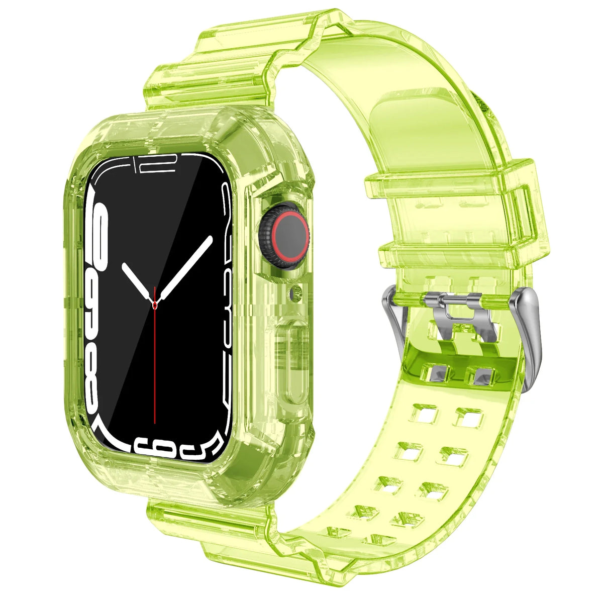 Apple Watch Transparent Silicone Band with Matching Case