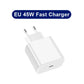 45W PD Charger For Samsung Galaxy S24 S23 S22 Type C Quick Charge USB C to Type C Cable Fast Charging Mobile Phone Wall Adapter