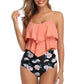 RuffleWave: Chic High Waist Bikini & Tankini Set