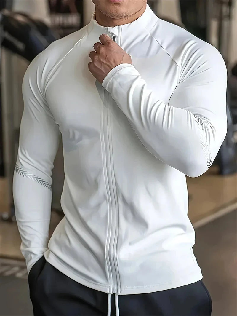 Men’s Compression Sports Jacket – Quick-Dry Fitness