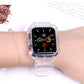 Apple Watch Transparent Silicone Band with Matching Case