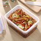 Sealed Storage Box with Lid | Rectangular Plastic Crisper for Kitchen and Refrigerator