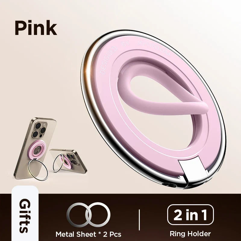 JOYROOM Durable Silicone Ring For Magsafe Phone Grip Holder Kickstand Magnetic Phone Ring Holder Stand For 4.7-7.0 inches Phones