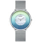 Women's 41mm Gradient Pearl-Effect Dial Mesh Quartz Watch
