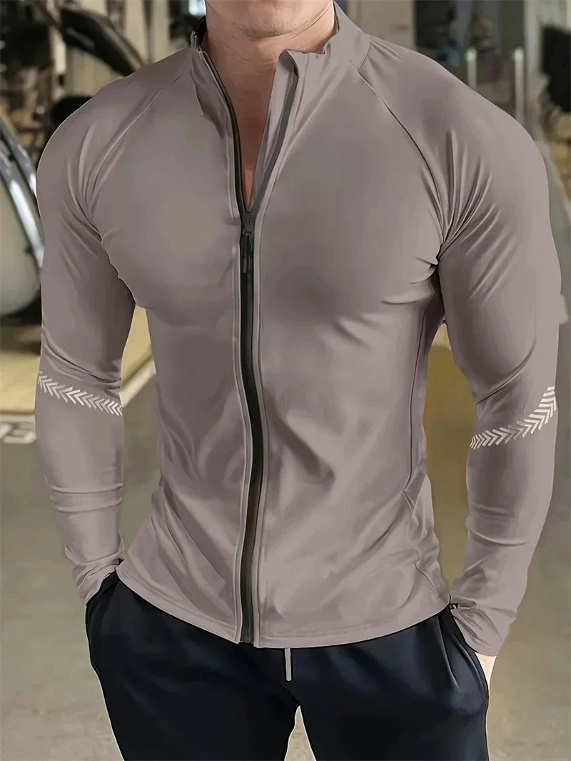 Men’s Compression Sports Jacket – Quick-Dry Fitness