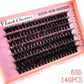 10Row 40D-200D 5D Fluffy Thick Lashes Clusters 10-18mmMix Wispy Individual Lashes Extensions Clusters DIY Makeup False Eyelashes