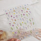 1pc Flower Nail Stickers Summer Floral Leaf Plant 5D Embossed Nail Slider Decals Self-Adhesive Nail Art Supplies Manicure Decor