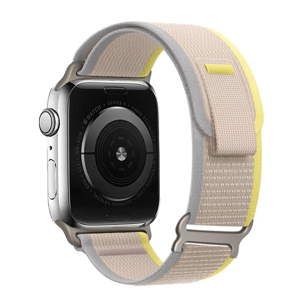 Apple Watch Two-Tone Nylon Trail Loop Band with Pull Tab