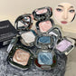HERORANGE Square Single Highlighter Powder, Creamy Soft Texture, Radiant Pearl Pigment, Long-lasting Glow, Intense Color Payoff
