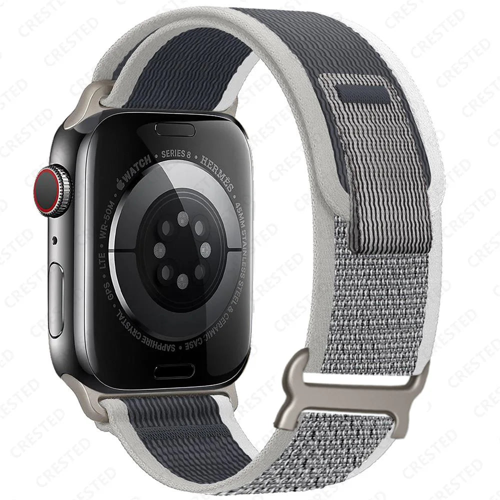 Apple Watch Two-Tone Nylon Trail Loop Band with Pull Tab