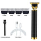 Rechargeable Mens T9 Carving Hair Clipper Vintage Portable USB Cleaning Barber Professional Hair Cutting Machine Beard Trimmer