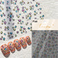 French Leopard Print Bowknot Lace Ribbon Rhinestone Pearl Bow Tie Simple White Black Nail Art Stickers Decoration Manicure Decal