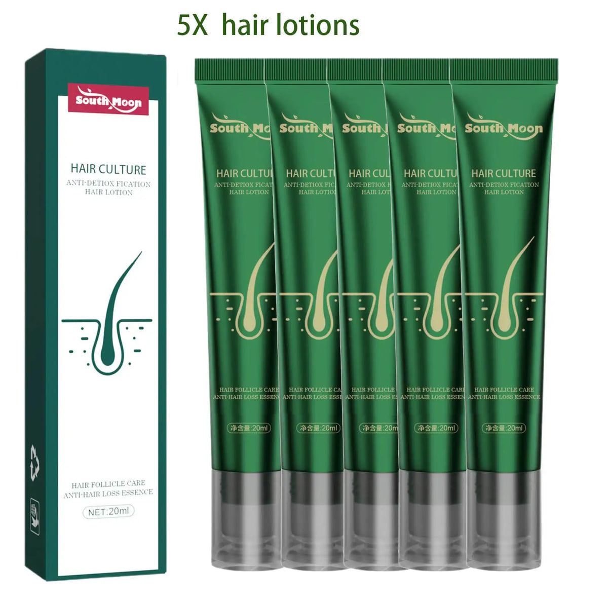 Anti-Hair Loss Serum Thinning Balding Treatment Oil Strengthen Hair Roots For Scalp Health Care Essence 20/30ml