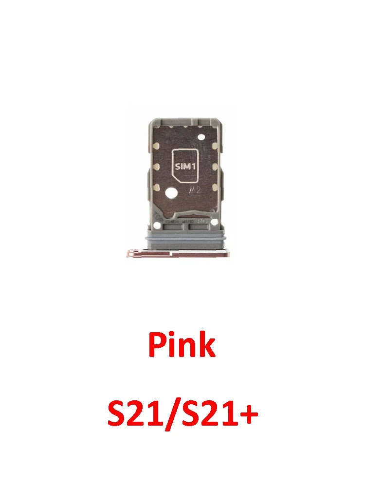 Phone Sim Card Tray For Samsung Galaxy S21 FE Plus Ultra S21+ New SIM Chip Slot Holder G990 G991 G996 G998 With Tool