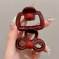 2Pcs/set Vintage Blue Polka Dot Red Bow Hair Clip Shark Claw Clamp Hairpin Barrette Korean Hair Headwear Accessory 2030