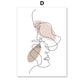 Amour Line Art Canvas Print