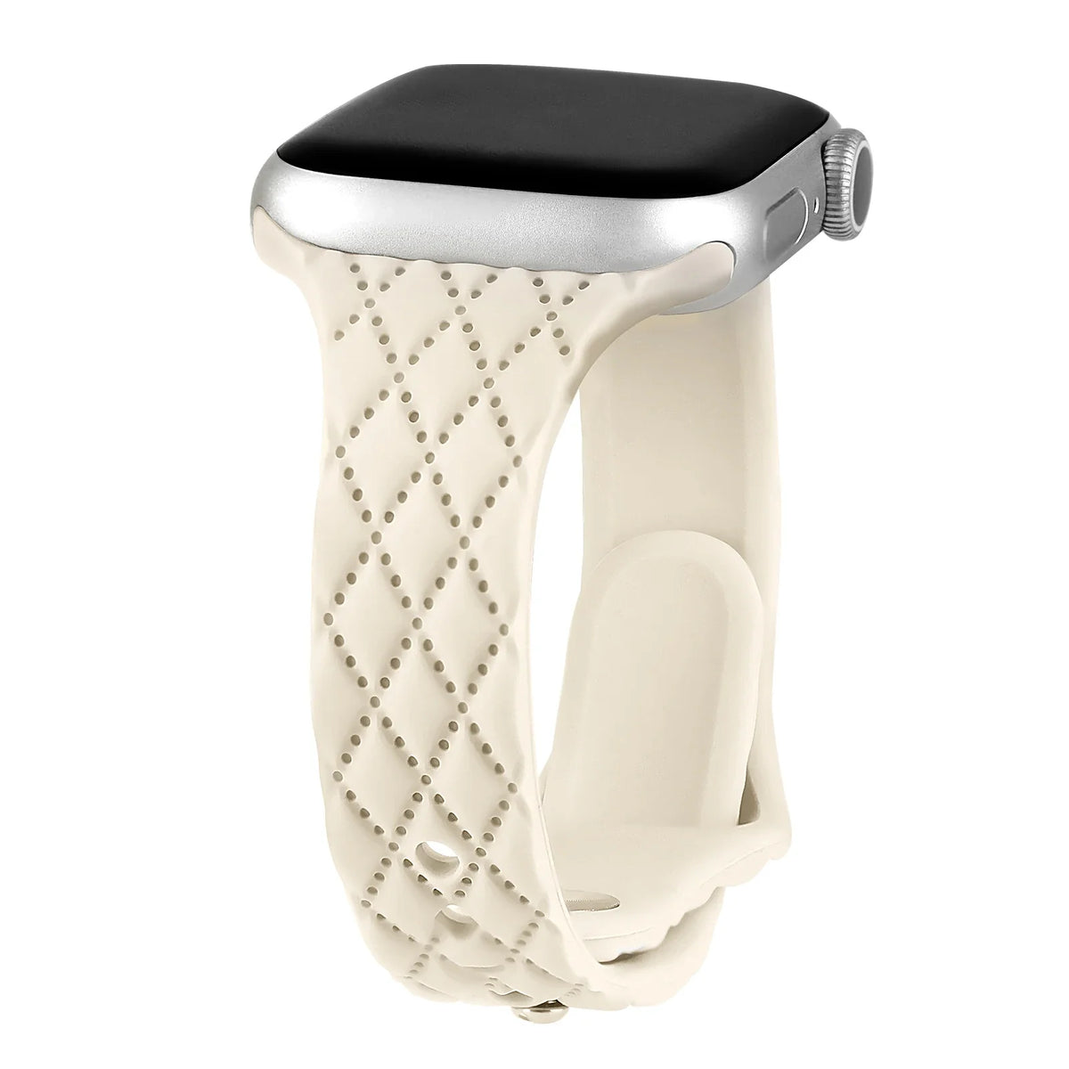 Apple Watch Slim Diamond-Pattern Silicone Band