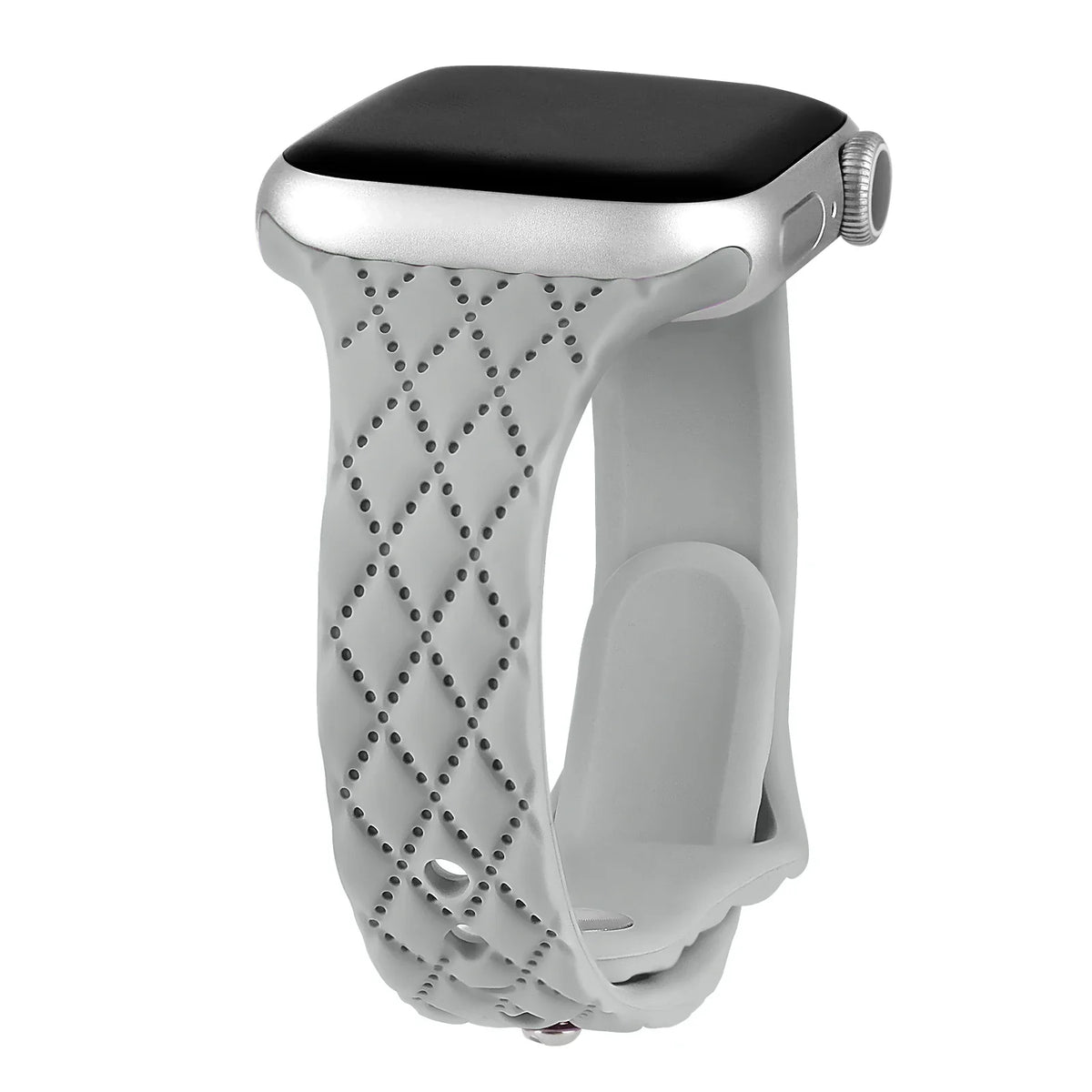 Apple Watch Slim Diamond-Pattern Silicone Band
