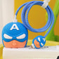 4Pcs/set Cable Protector for iPhone / iPad 18W/20W Charger Protection Cute Cartoon Protector Spring Cable Winder Accessories
