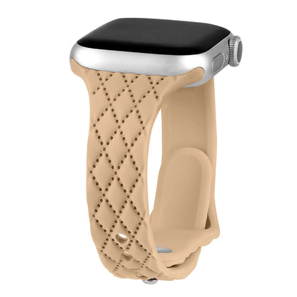 Apple Watch Slim Diamond-Pattern Silicone Band