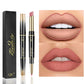 2 IN 1 Lip Liner Waterproof Matte Lipstick Pencil Sexy Red Long Lasting Lipliner Makeup Cosmetics