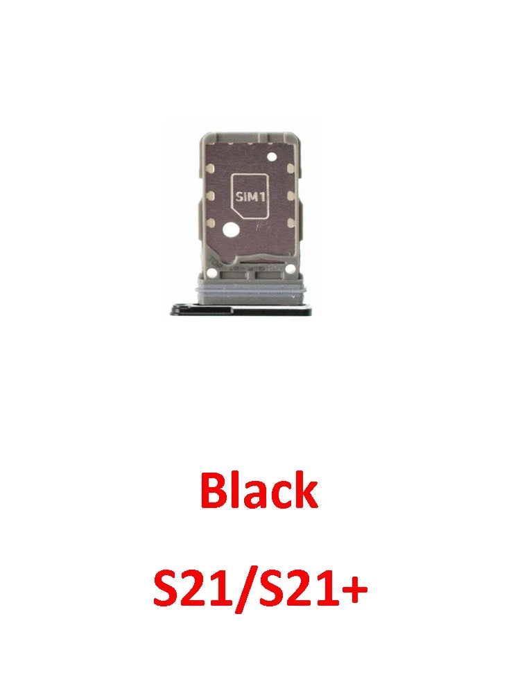 Phone Sim Card Tray For Samsung Galaxy S21 FE Plus Ultra S21+ New SIM Chip Slot Holder G990 G991 G996 G998 With Tool
