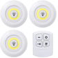 Dimmable LED Under Cabinet Light with Remote Control Battery Operated LED Closets Lights Wardrobe Bathroom lighting Night Light