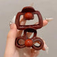 2Pcs/set Vintage Blue Polka Dot Red Bow Hair Clip Shark Claw Clamp Hairpin Barrette Korean Hair Headwear Accessory 2030
