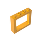 Gobricks Window 1 x 4 x 3 Train with Shutter Holes and Solid Studs on Ends | Compatible Building Block