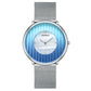 Women's 41mm Gradient Pearl-Effect Dial Mesh Quartz Watch
