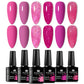 6pc Nail Gel Polish Set All-Season Ultra Pigmented Semi Permanent UV Painting Gel For Nails Salon DIY Manicure Varnish Design