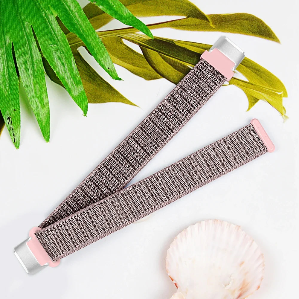 Fitbit Luxe Nylon Sport Loop Band, Hook-and-Loop