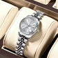 Women's 27mm Fluted Bezel Quartz Date Watch