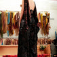 Sparkly Brown Tie Back Top