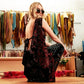 Sparkly Brown Tie Back Top