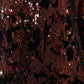 Sparkly Brown Tie Back Top