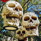 Giant Skull Pendant Lantern Prop 20-Inch-Tall Waterproof Outdoor Halloween Decoration