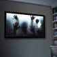 HoliScapes® USB Projector Kit - Spooky Halloween + Projector + 48" x 72" Projection Screen