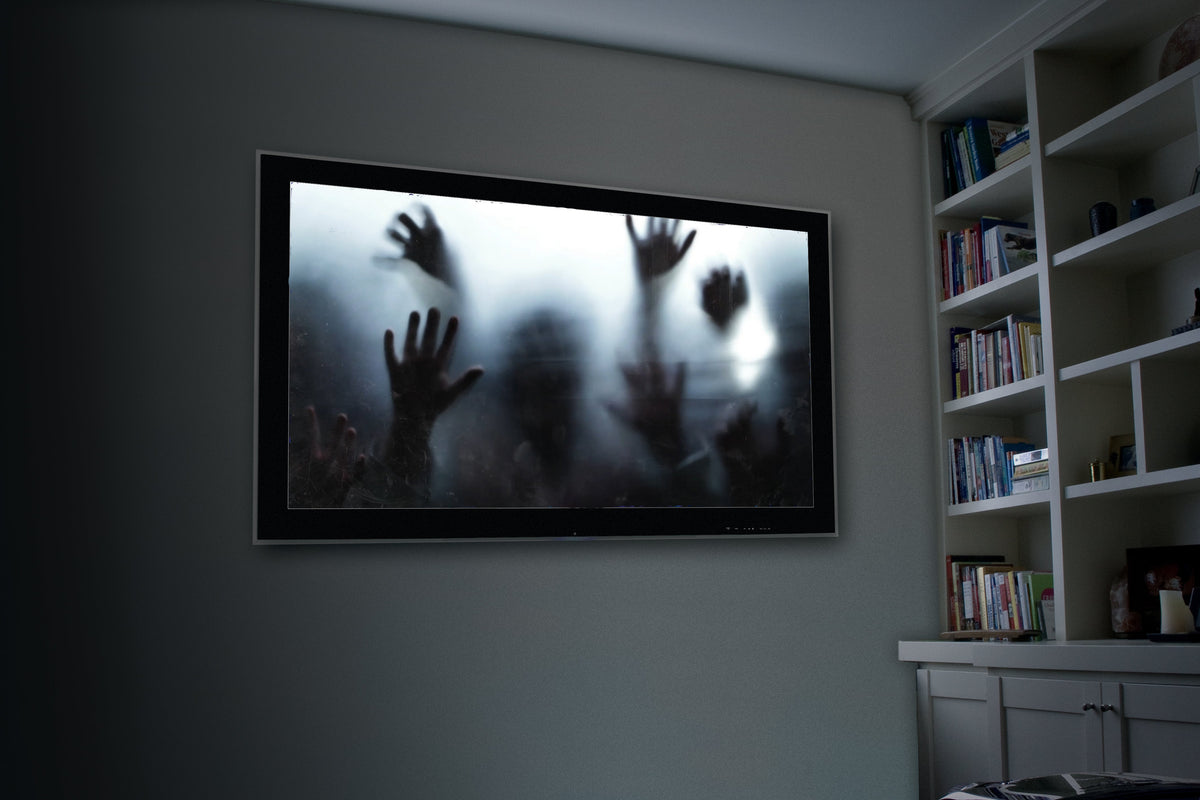 HoliScapes® USB Projector Kit - Spooky Halloween + Projector + 48" x 72" Projection Screen