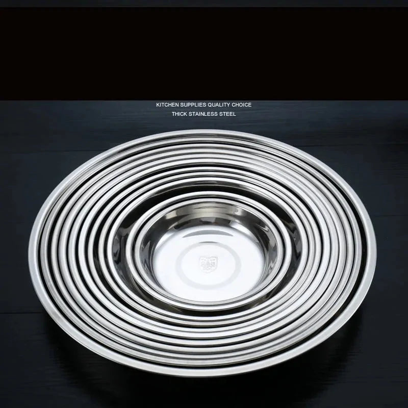 Stainless Steel Tableware Dinner Plate