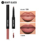 Beauty Glazed 2 In 1 Matte Lipliner Long-Lasting Lipstick Waterproof High Pigment Matte Lip Makeup