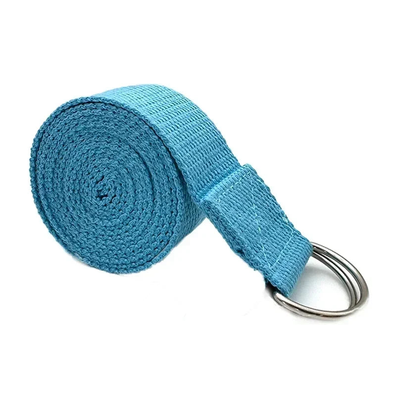 Yoga Strap with D Ring Buckle | Adjustable Stretching Belt for Flexibility