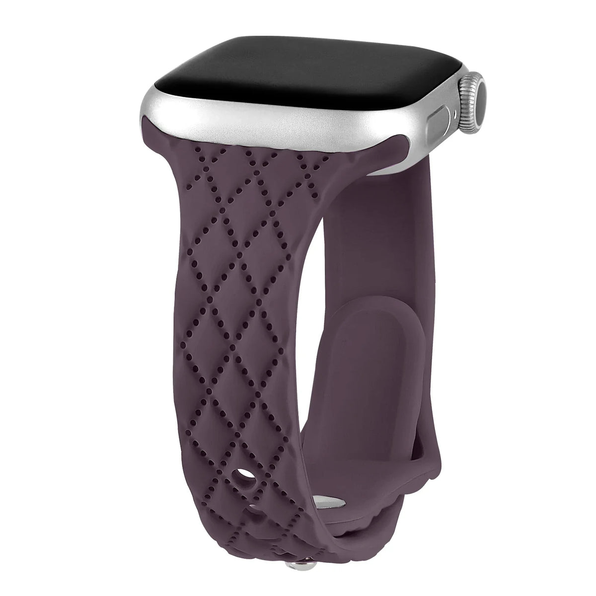 Apple Watch Slim Diamond-Pattern Silicone Band