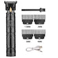 Rechargeable Mens T9 Carving Hair Clipper Vintage Portable USB Cleaning Barber Professional Hair Cutting Machine Beard Trimmer